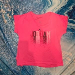 Pink Jordan Shirt Girls XL
